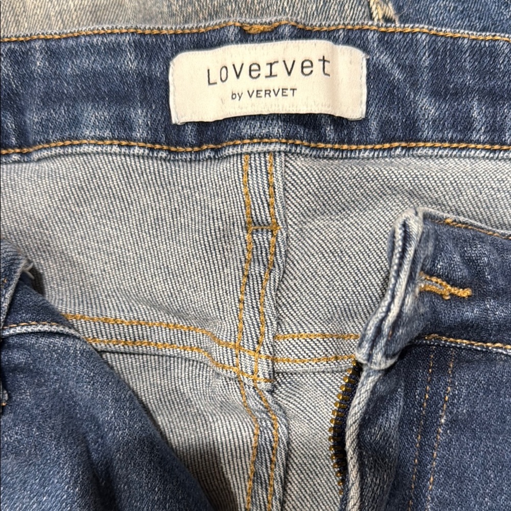 VERVET BY FLYING MONKEY Blue Straight Leg Jeans